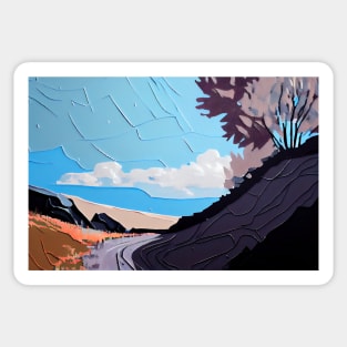 Mountain and Valley 17 Sticker